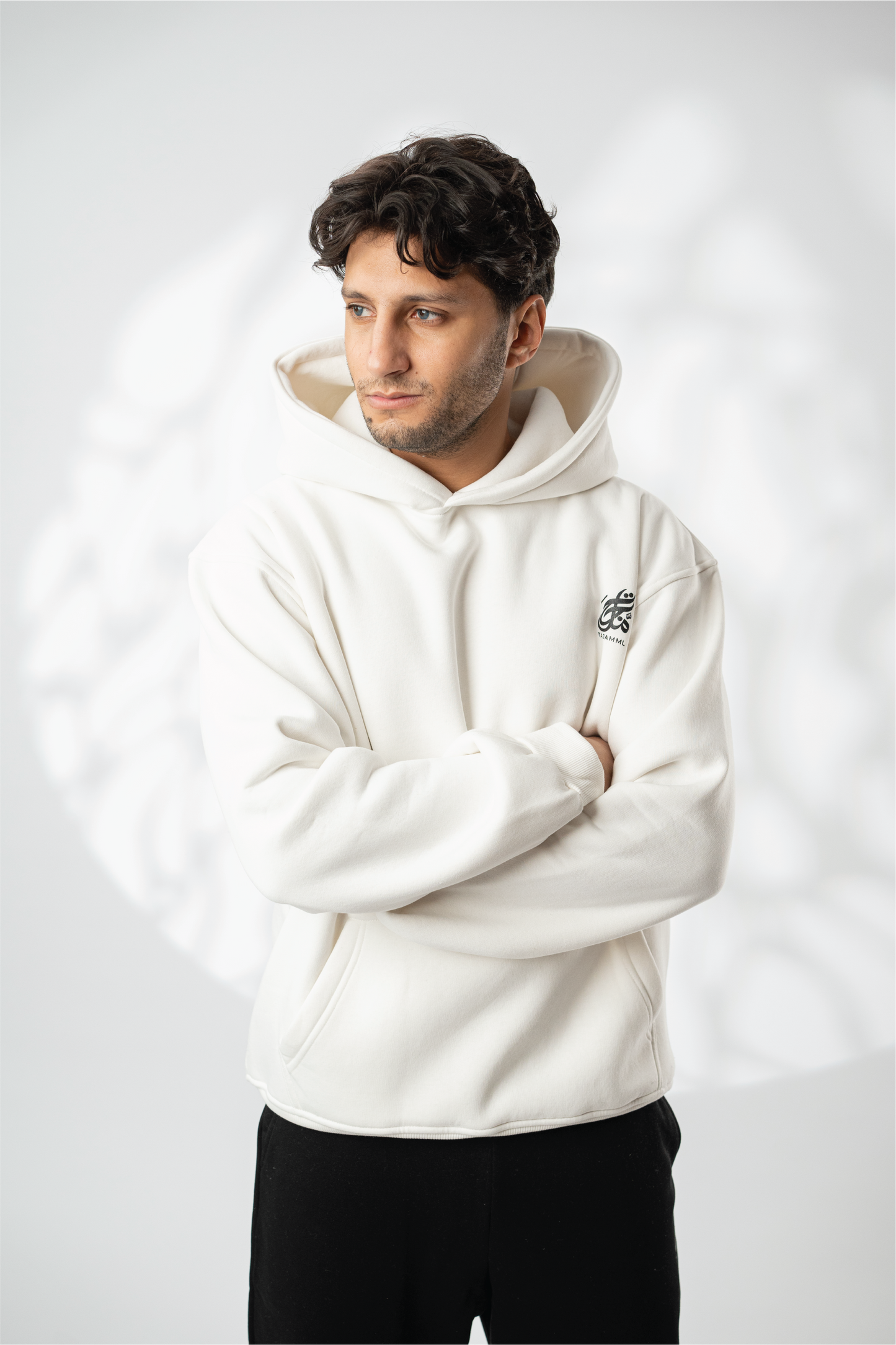 Off-White "حياتك دون دينك هزيمه" Printed Oversize Hoodie