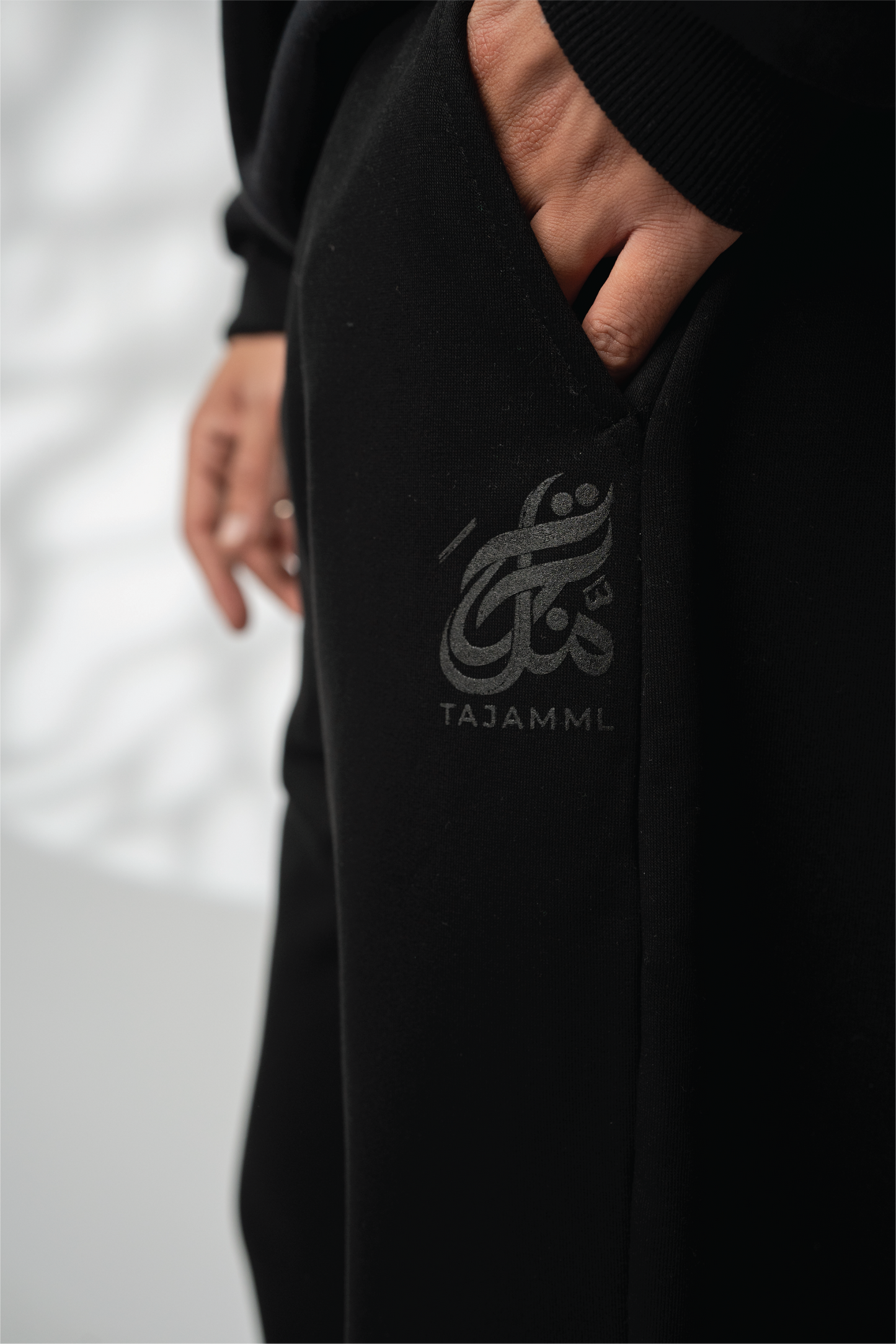 Wide fit Black sweatpants