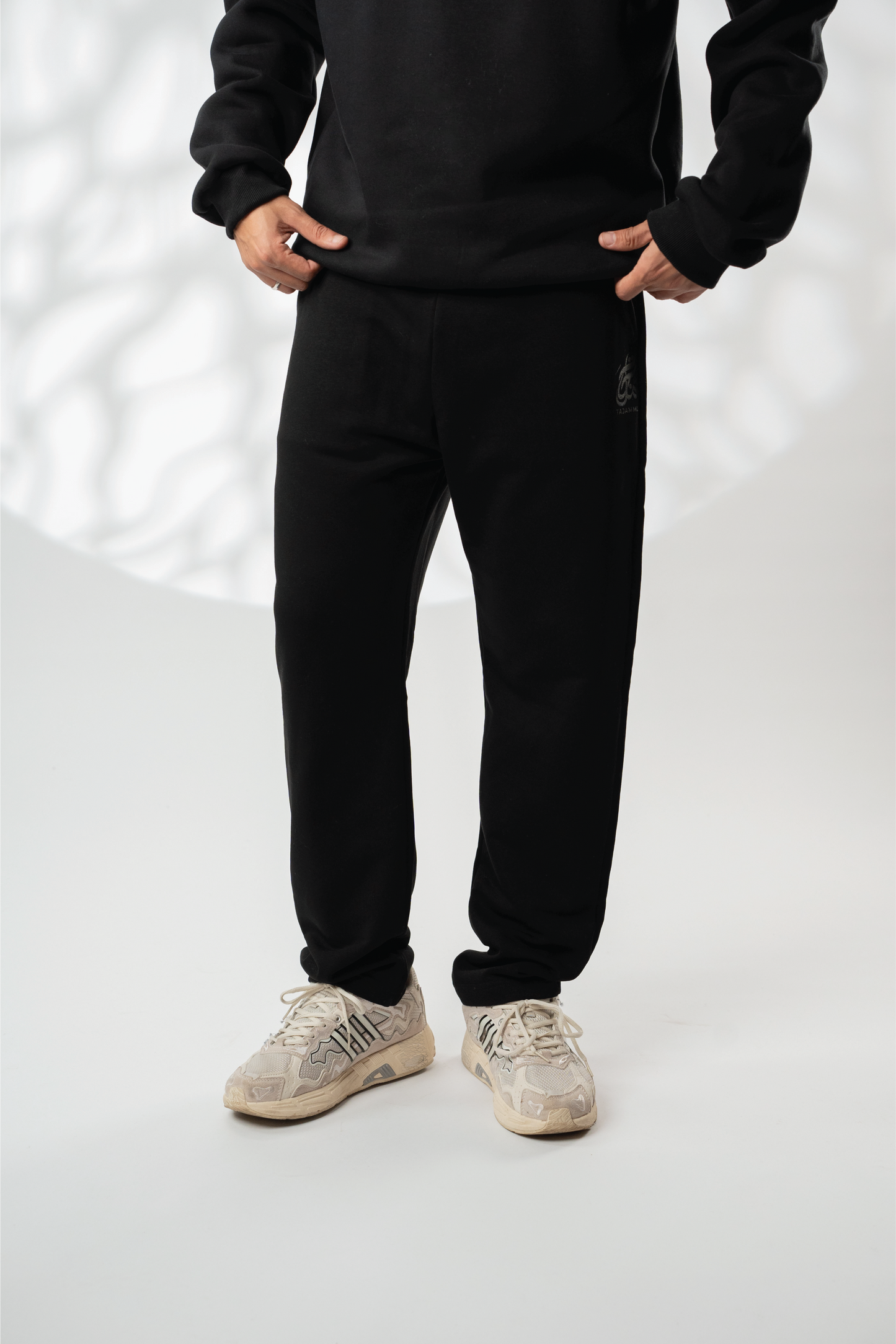 Wide fit Black sweatpants