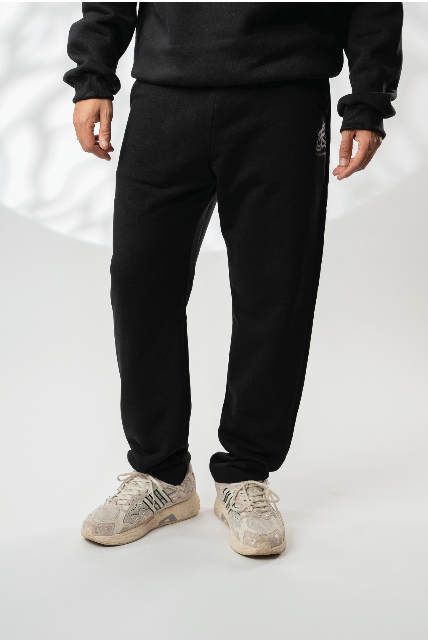 Wide fit Black sweatpants