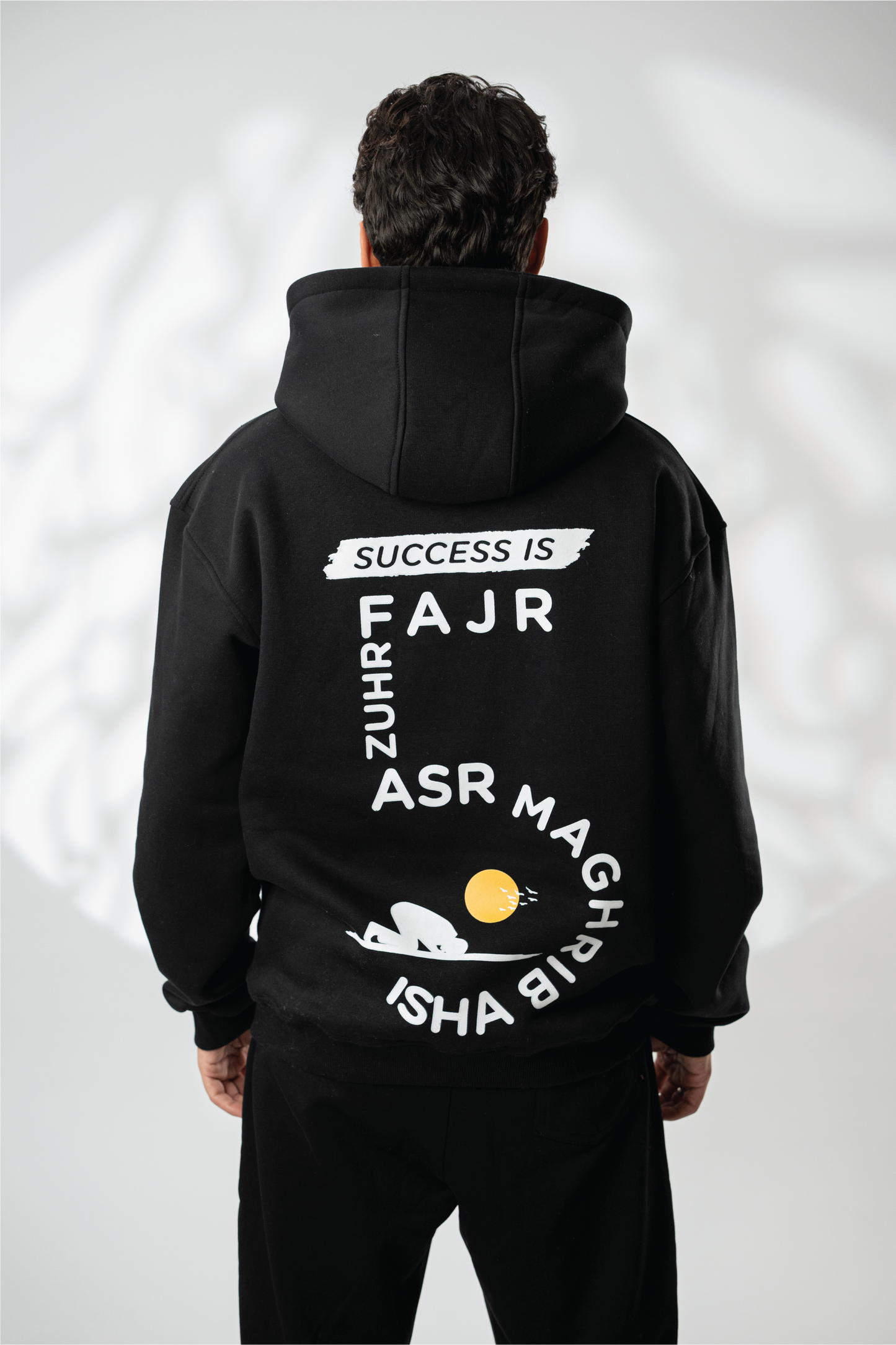 Black "Success" Hoodie Set