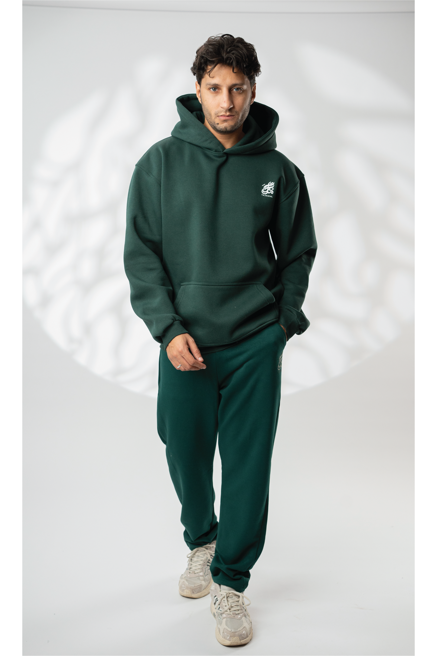 Dark Green "Don’t Sell Your جنه just for Donya" Hoodie Set